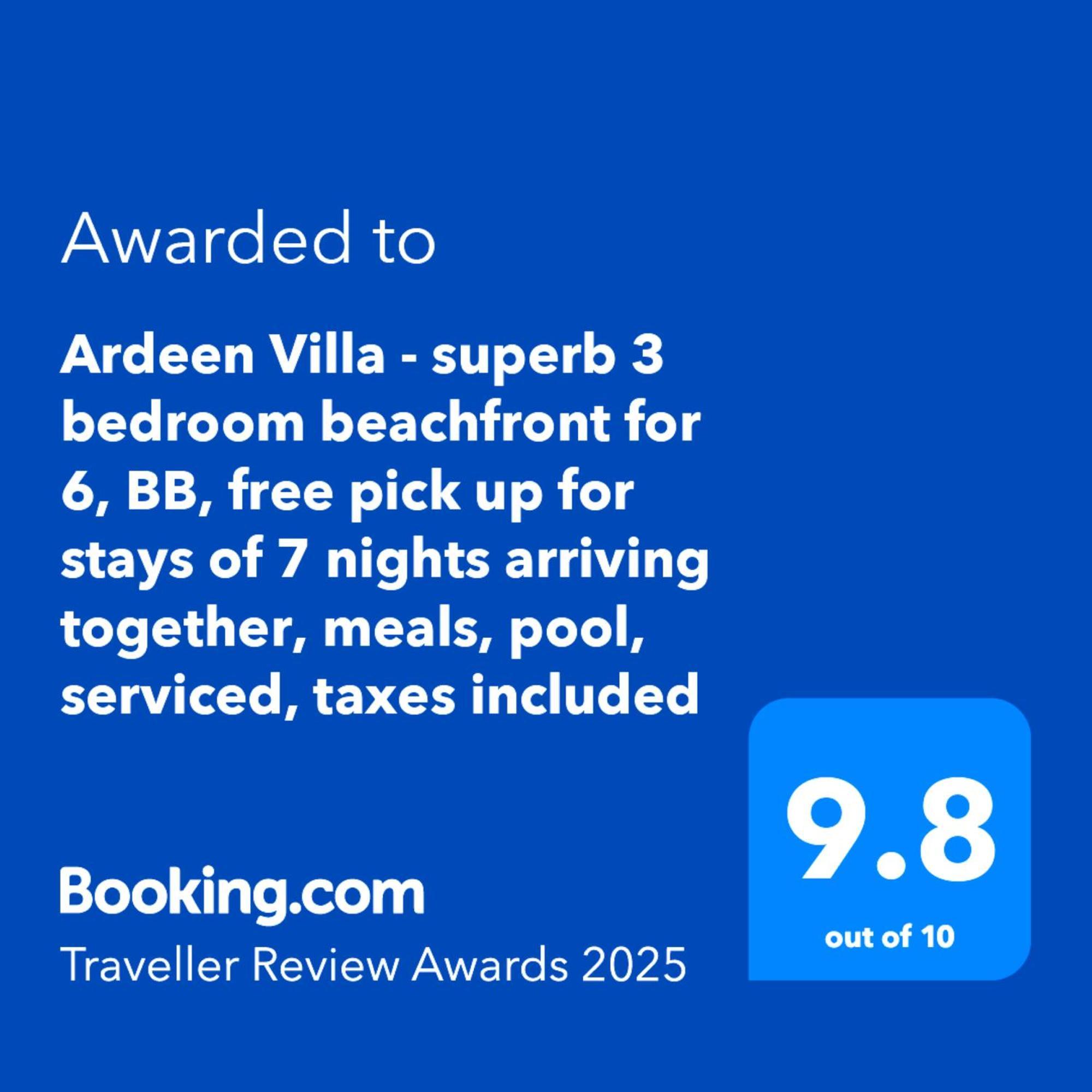 Ardeen Villa - Superb 3 Bedroom Beachfront For 6, Bb, Free Pick Up For 7 Night Stays Arriving Together, Fully Serviced, Taxes Included Тангалла Экстерьер фото