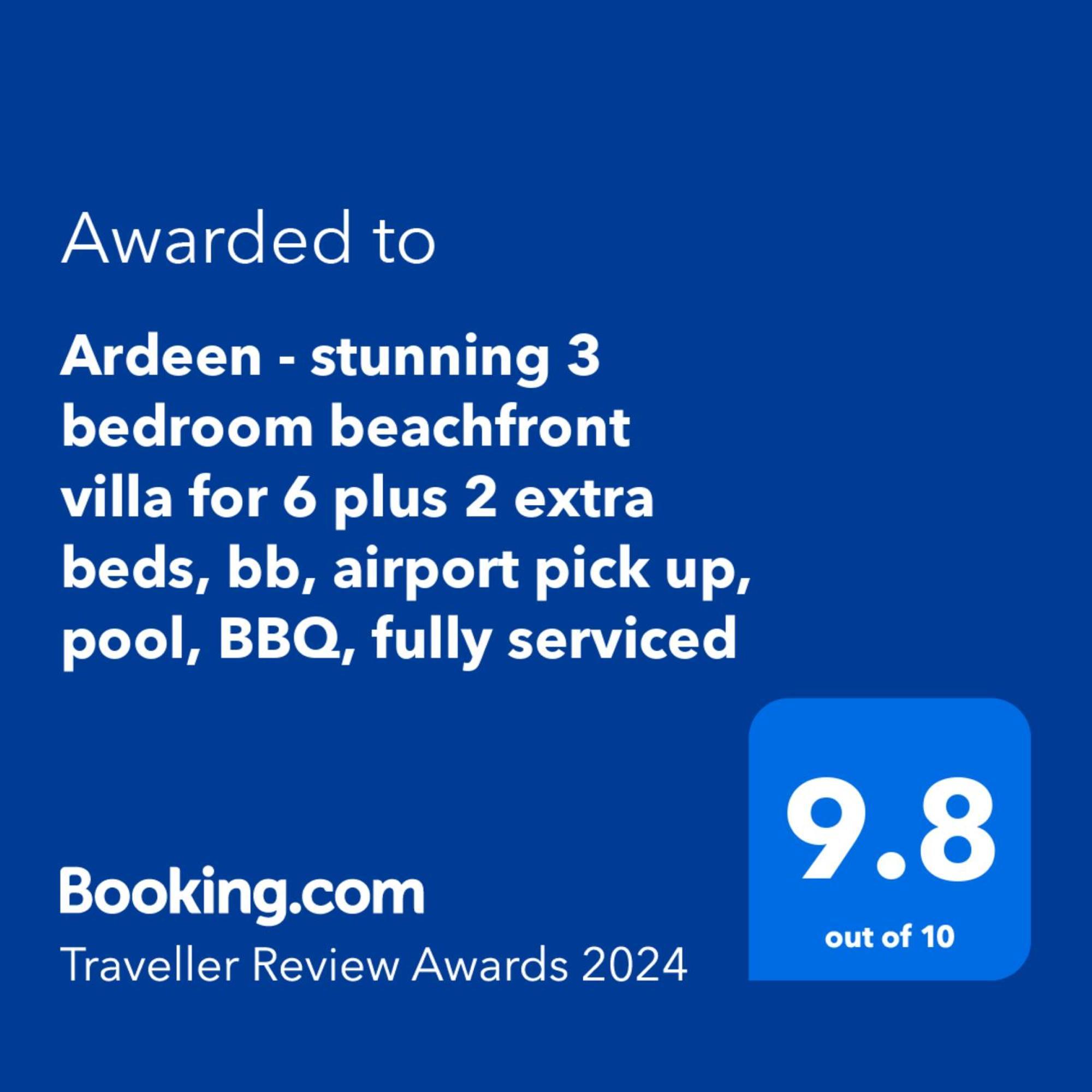 Ardeen Villa - Superb 3 Bedroom Beachfront For 6, Bb, Free Pick Up For 7 Night Stays Arriving Together, Fully Serviced, Taxes Included Тангалла Экстерьер фото